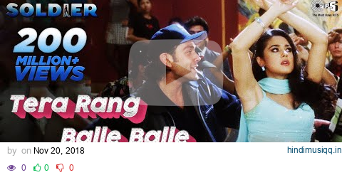 Tera Rang Balle Balle - Lyrical | Bobby Deol, Preity Zinta | Jaspinder Narula, Sonu Nigam | 90s Hits pagalworld mp3 song download