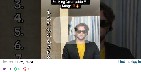 RANKING DESPICABLE ME SONGS ‼️🔥 Insp. by @zachlath pagalworld mp3 song download