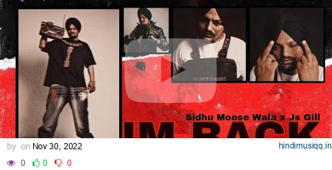 I'M BACK - Sidhu Moose Wala | Prod. By Js Gill | Moosetape Teaser Remake 2022 | pagalworld mp3 song download