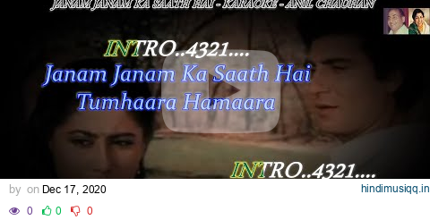 Janam Janam Ka Saath Hai Tumhaara Hamaara Karaoke With Scrolling Lyrics Eng  & हिंदी pagalworld mp3 song download