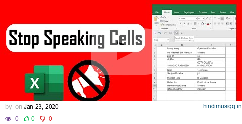 How to Stop Excel From Speaking Cells pagalworld mp3 song download