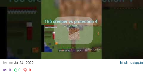 156 creeper vs protection 4 armor in craftsman #shorts pagalworld mp3 song download