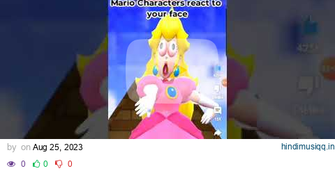 Mario characters react to your face #shorts pagalworld mp3 song download