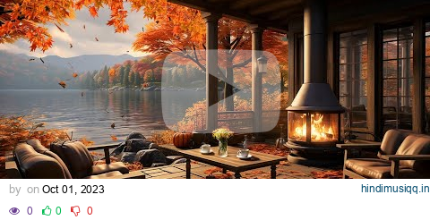 Cozy Autumn Coffee Shop Ambience 🍂 Warm Jazz Instrumental Music & Crackling Fireplace for Relaxing pagalworld mp3 song download