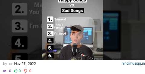 Happy Songs vs. Sad Songs (Mashup) pagalworld mp3 song download