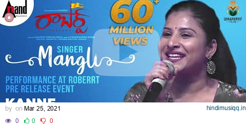 Singer Mangli Kanne Adhirindhi Song Performance At Roberrt Pre Release Event | Darshan | Arjun Janya pagalworld mp3 song download