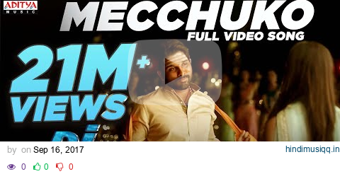 Mecchuko Full VideoSong |DJ Duvvada Jagannadham || Allu Arjun | Aditya Music | Telugu Dance Songs pagalworld mp3 song download