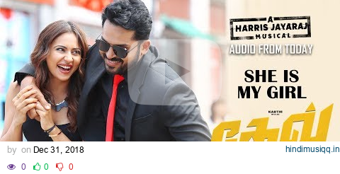 Dev - She is My Girl Lyric Video (Tamil) | Karthi | Rakulpreet | Harris Jayaraj pagalworld mp3 song download