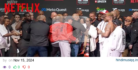 Mike Tyson Slaps Jake Paul at the Weigh In | Jake Paul vs. Mike Tyson | Netflix pagalworld mp3 song download