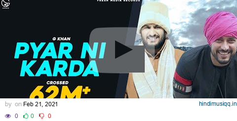 Pyar Ni Karda | G khan ft. Garry Sandhu | Official Video  ( Beautiful Kashmir ) Fresh Media Records pagalworld mp3 song download