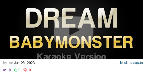 BABYMONSTER - DREAM (Karaoke Version) pagalworld mp3 song download