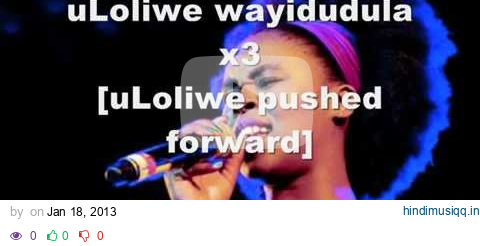 Zahara - Loliwe [with Lyrics] pagalworld mp3 song download