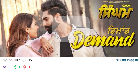 Singham Demand Video Song | Parmish Verma | Sonam Bajwa | Shipra Goyal | Goldy Desi Crew pagalworld mp3 song download