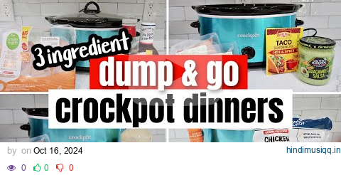 5 DUMP & GO CROCKPOT DINNERS | The EASIEST Tasty Slow Cooker Recipes | CHEAP Slow Cooker Recipes pagalworld mp3 song download