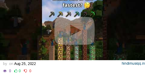 Which Minecraft Pickaxe is Faster? #shorts pagalworld mp3 song download