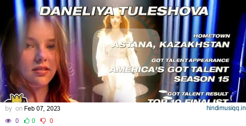 Daneliya Tuleshova Full Performance & Story Semi Final Week 6 America's Got Talent All Stars 2023 pagalworld mp3 song download