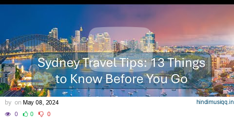 Sydney Travel Tips 13 Things to Know Before You Go pagalworld mp3 song download