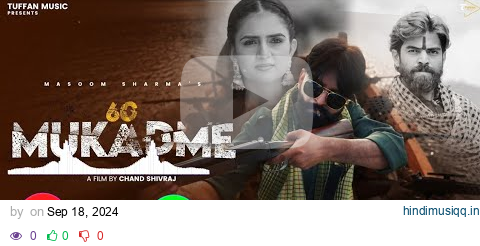 60 MUKADME  MASOOM SHARMA Ringtone | Manjeet Mor,Shiva Chaudhary | New Haryanvi Song 2024 pagalworld mp3 song download