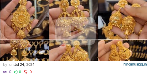 Latest Gold Earrings Design with Weight and Price ll Gold Jhumka Design ll Sone ka Earrings Designs pagalworld mp3 song download