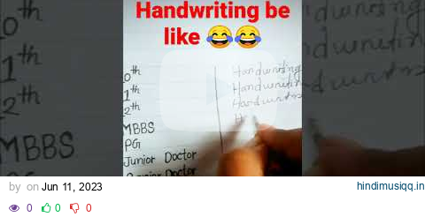 Doctor's handwriting || Amusing handwriting 😂😂 pagalworld mp3 song download