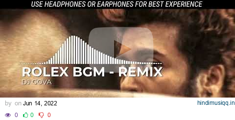 ROLEX BGM - REMIX (1st Version) | LOKIVERSE BGM -REMIX| VIKRAM | DJ GOVA | LOKIVERSE BGM Included pagalworld mp3 song download