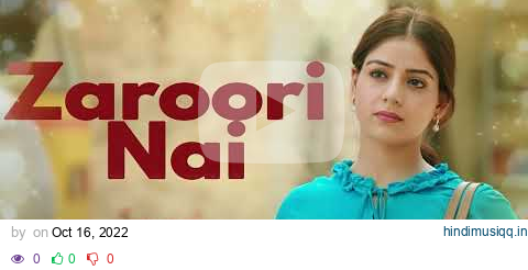 Zaroori Nai Full Audio Afsana Khan   Gurnam   Tania   Jagdeep Sidhu   B Praak   Jaani pagalworld mp3 song download