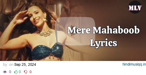 Mere Mehboob Tera Tadapna toh Banta hai| Lyrics Song Video #sachinjigar pagalworld mp3 song download