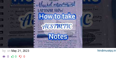 Take aesthetic NOTES effortlessly✨💙pt.2 #shorts #notes #aesthetic pagalworld mp3 song download