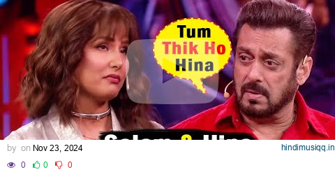 Bigg Boss 18 Today Episode Promo Salman Khan Crying Emotional when Meet Hina Khan #bb18 pagalworld mp3 song download