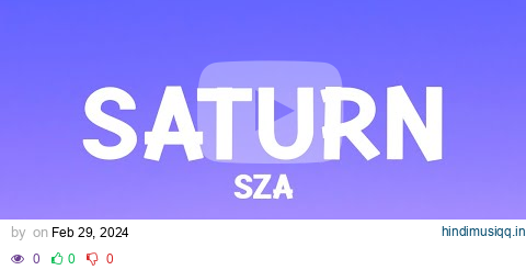 @sza - Saturn (Lyrics) pagalworld mp3 song download