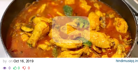 One pot delicious chicken wing stew recipe at home for dinner. Super Easy with mushroom and broccoli pagalworld mp3 song download