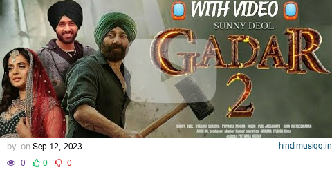 Gadar 2 - full album I sunny deol, ameesha patel , utkarsh Sharma l mithoon & uttam Singh pagalworld mp3 song download