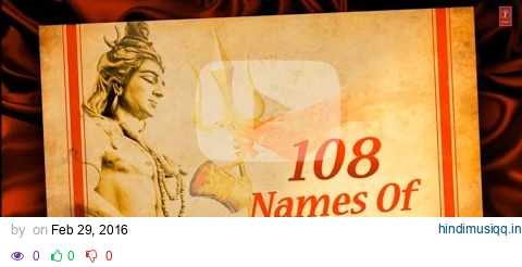 108 Names of Lord Shiva शिव जी के १०८ नाम By Anuradha Paudwal  with Hindi, English Lyrics I Lyrical pagalworld mp3 song download