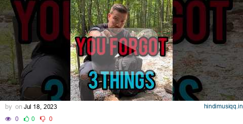 BUGOUT BAG FAILS!!!! 3 things you forgot to put in your bugout bag!! #bugout #bugoutbag #survival pagalworld mp3 song download