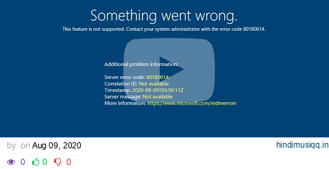 Error 80180014 when joining azure ad pagalworld mp3 song download