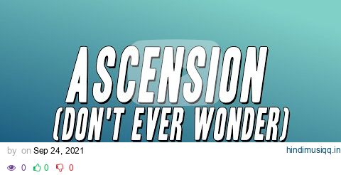 Maxwell - Ascension (Don't Ever Wonder) (Lyrics) pagalworld mp3 song download