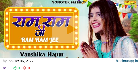 Ram Ram Ji | Vanshika Hapur | Official Video | Vanshika Hapur Viral Song | New Haryanvi Songs pagalworld mp3 song download