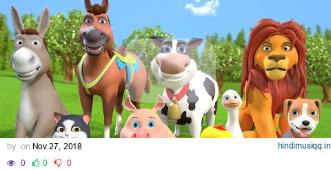 Animal Sound Song | Kindergarten Videos for Children | Cartoons Videos by Little treehouse pagalworld mp3 song download