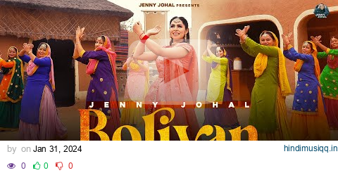 Boliyan (Official Video) | Jenny Johal | Shaan & Verinder | New Punjabi Songs 2024 pagalworld mp3 song download