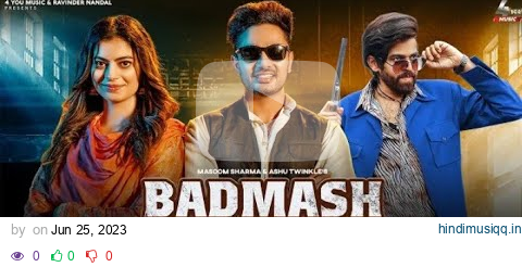 Badmash Bateu @MasoomSharma  , Ashu T | Kehar Kharkiya, Fiza Choudhary | New Haryanvi Songs 2023 | pagalworld mp3 song download