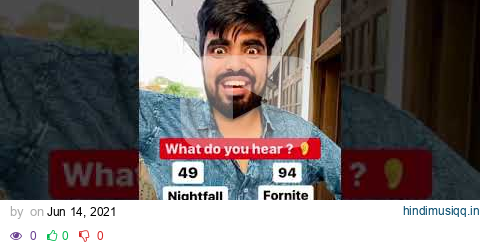 What are you hearing👂? comment || Top Viral Instagram Reel #shorts #ytshorts Dushyant Kukreja pagalworld mp3 song download