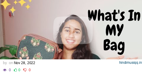 What's In My Bag ?? ft. ZOUK Bags | Secrets In My ZOUK Bag | Kannada Vlogs pagalworld mp3 song download