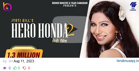 jyoti gill । hero honda 2 । official video । new punjabi song 2023 । latest punjabi song।brand maker pagalworld mp3 song download