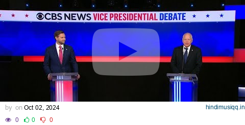 Watch CBS News VP debate between JD Vance and Tim Walz | full video pagalworld mp3 song download