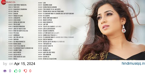 Shreya Ghoshal Hits🎙️ 5+ Hours Non-Stop 🎵 | Thodi Der, Zoobi Doobi & more | Hindi Songs pagalworld mp3 song download