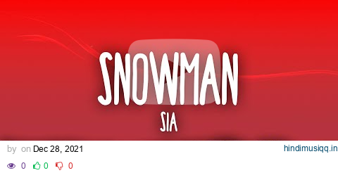 Sia - Snowman pagalworld mp3 song download