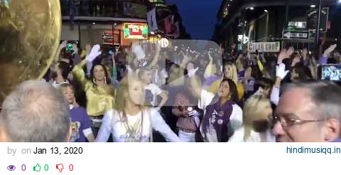 LSU Band playing Neck on Bourbon Street | Massive Crowd pagalworld mp3 song download