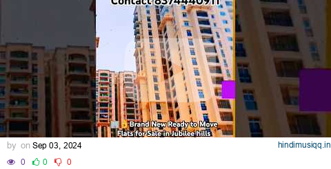 🏢👌Brand New Ready to Move Flats for Sale in Jubilee hills Hyderabad #shorts #short #youtubeshorts pagalworld mp3 song download