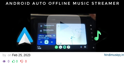 Music player integrated to Android auto for offline streaming music in phone to car system pagalworld mp3 song download