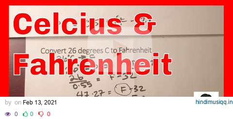 Converting Degrees Farenheit to Celcius | Temperatures pagalworld mp3 song download